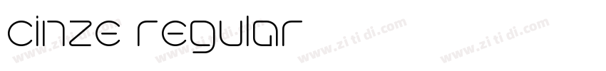 cinze regular字体转换